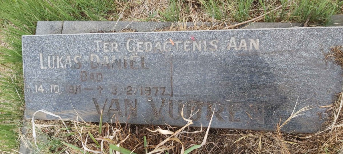 VUUREN Lukas Daniel, van 1911-1977