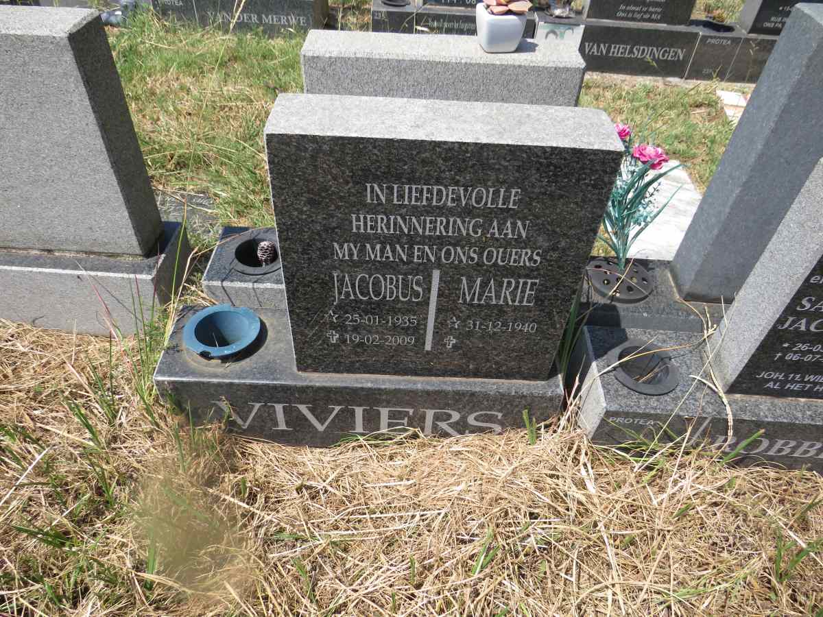 VIVIERS Jacobus 1935-2009 & Marie 1940- 