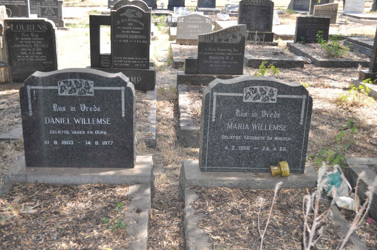 WILLEMSE Daniel 1903-1977 &amp; Maria 1906-1966