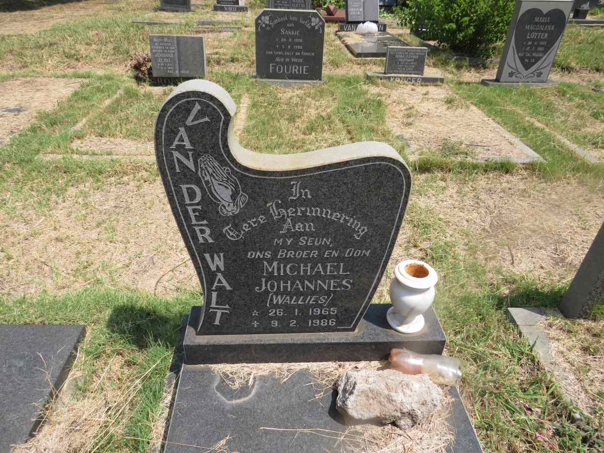 WALT Michael Johannes, van der 1965-1986
