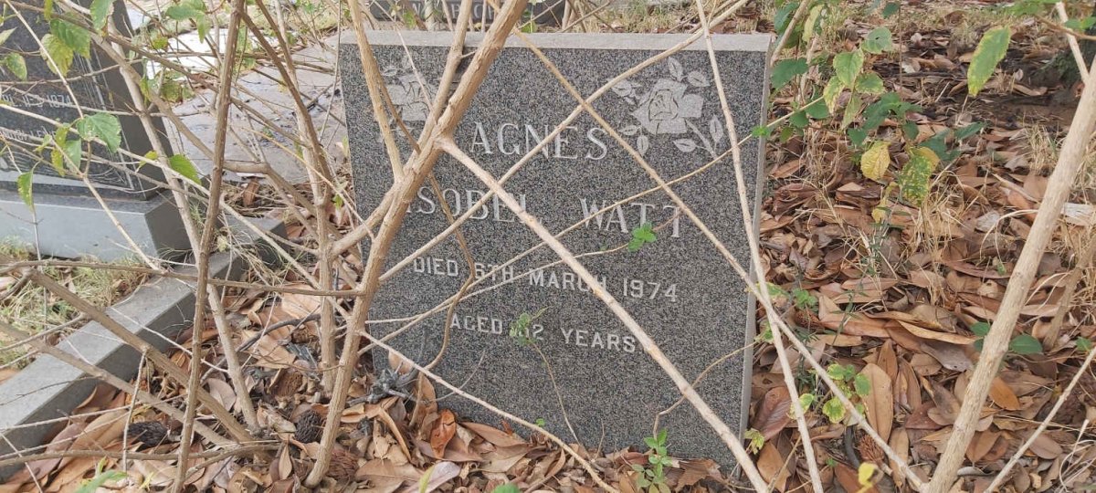 WATT Agnes Isobel -1974 