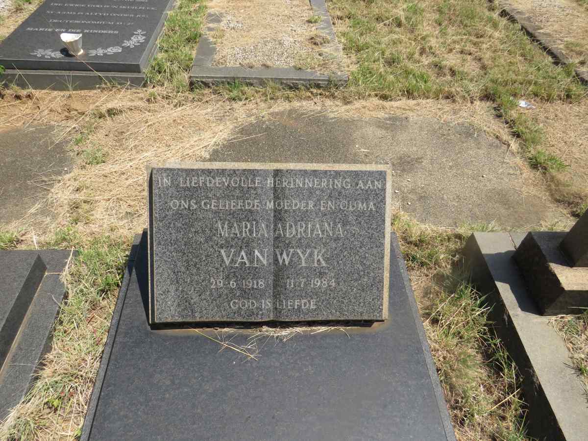 WYK Maria Adriana, van 1918-1984