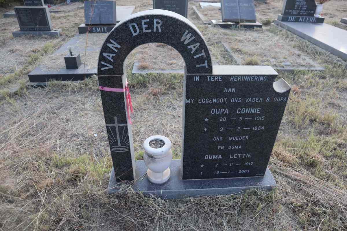 WATT Connie, van der 1915-1984 & Lettie 1917-2003