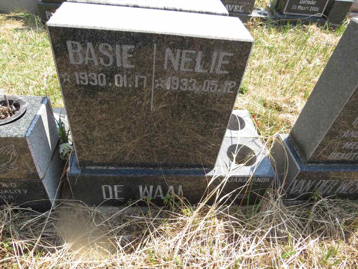 WAAL Basie, de 1930- & Nelie 1933- 