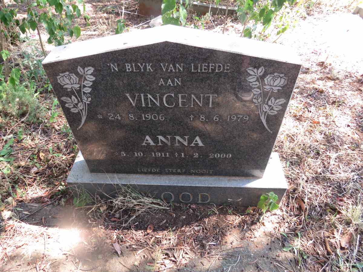 WOOD Vincent 1906-1979 & Anna 1911-2000