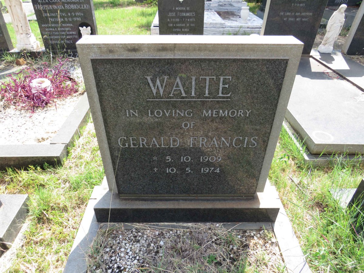 WAITE Gerald Francis 1909-1974