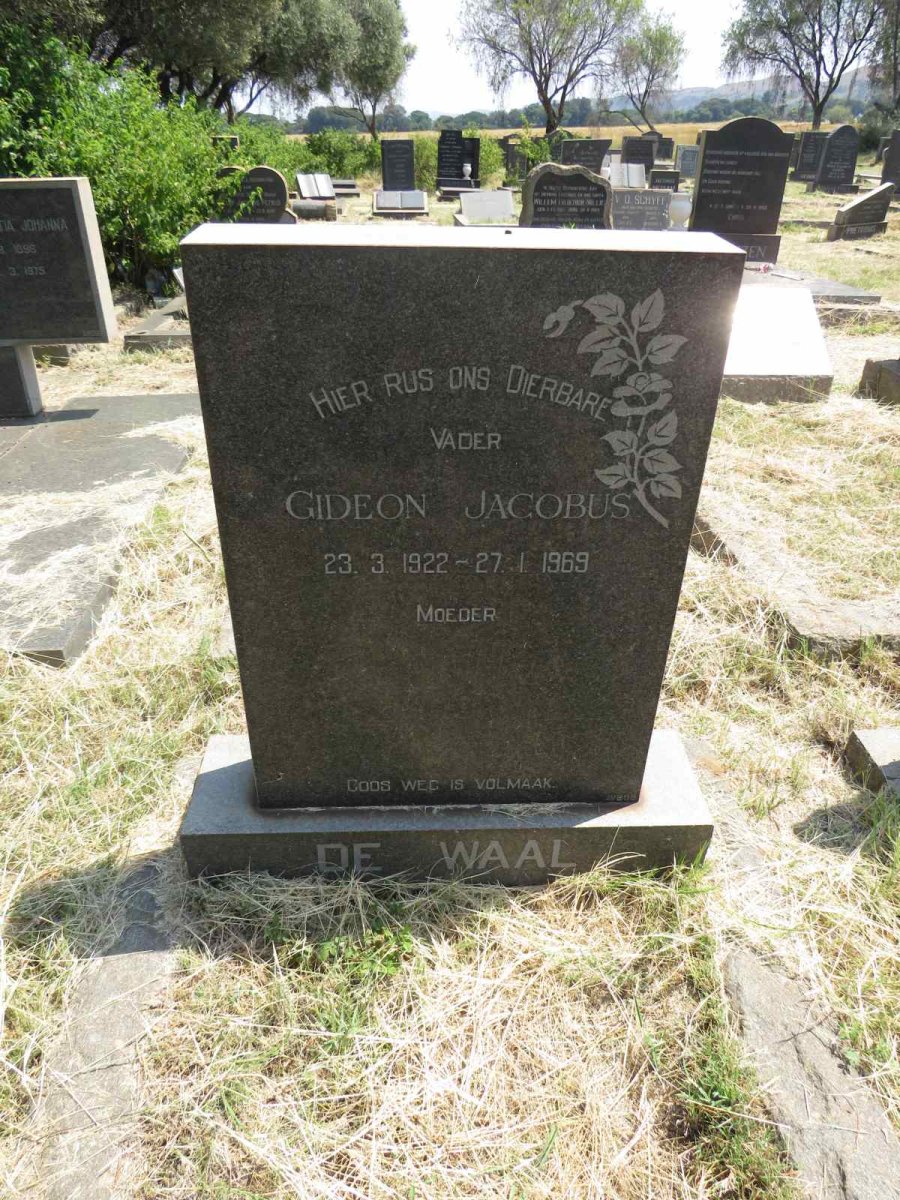 WAAL Gideon Jacobus, de 1922-1969