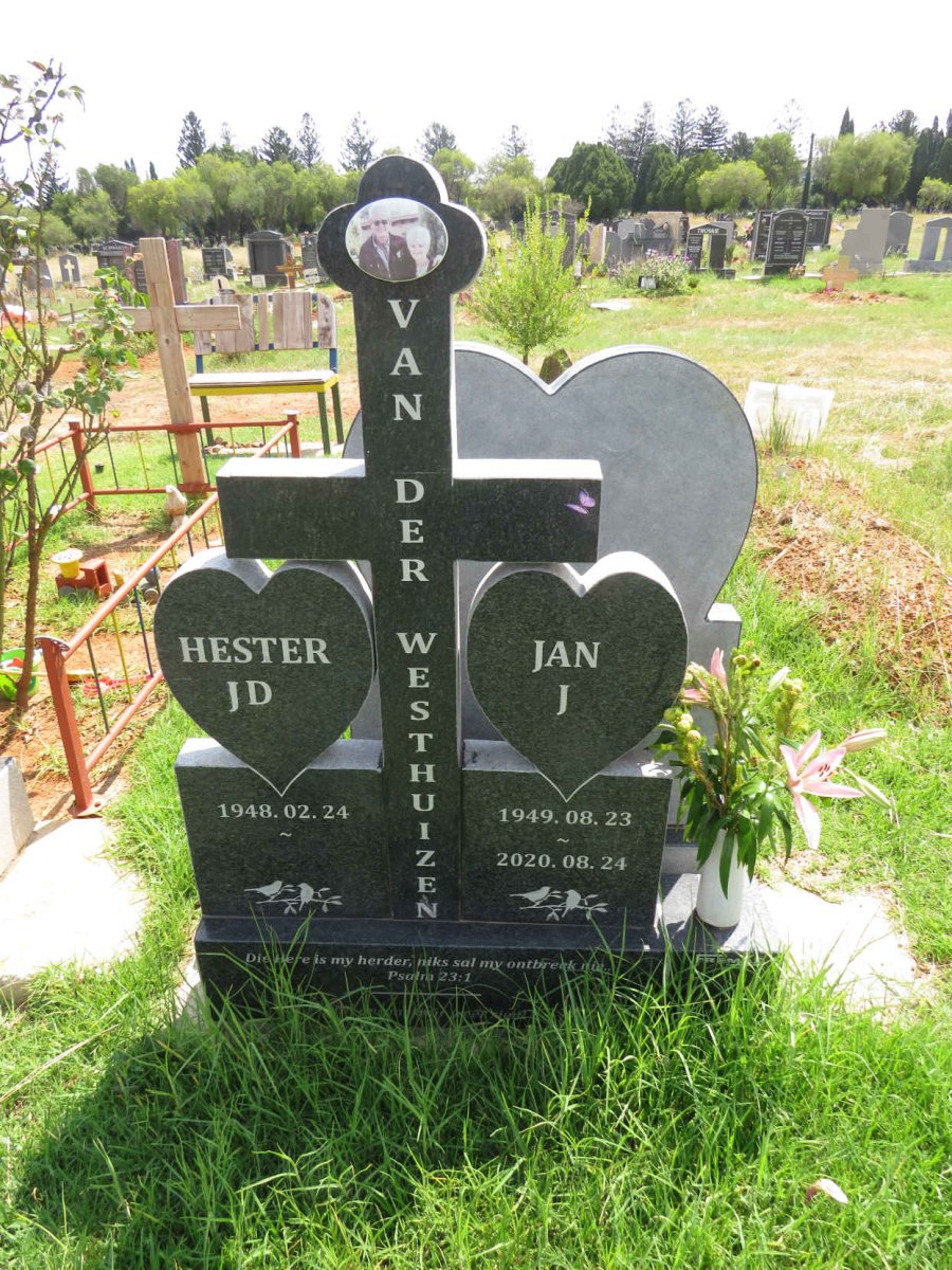 WESTHUIZEN J., van der 1949-2020 & J.D. 1948- 