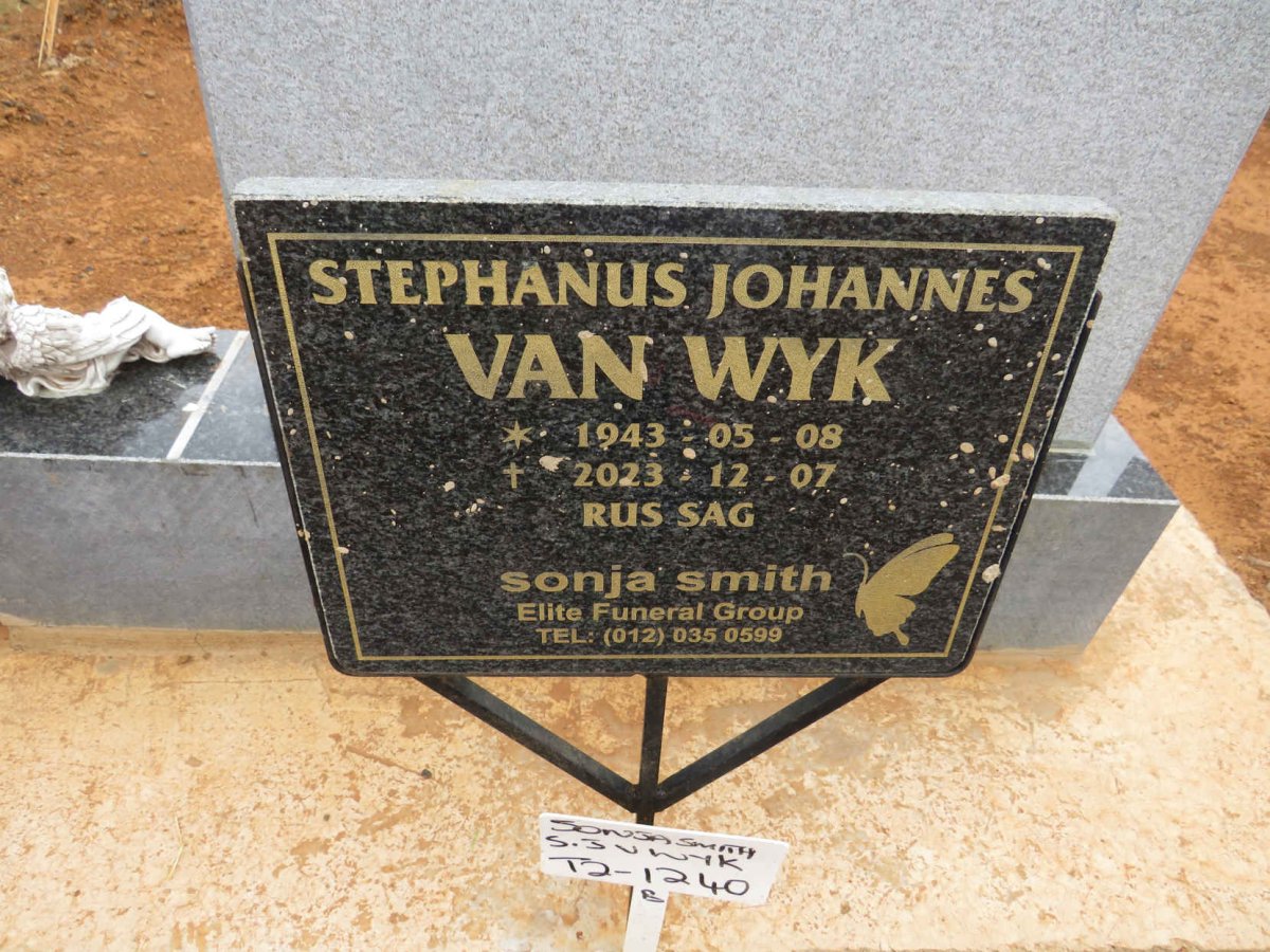WYK Stephanus Johannes, van 1943-2023