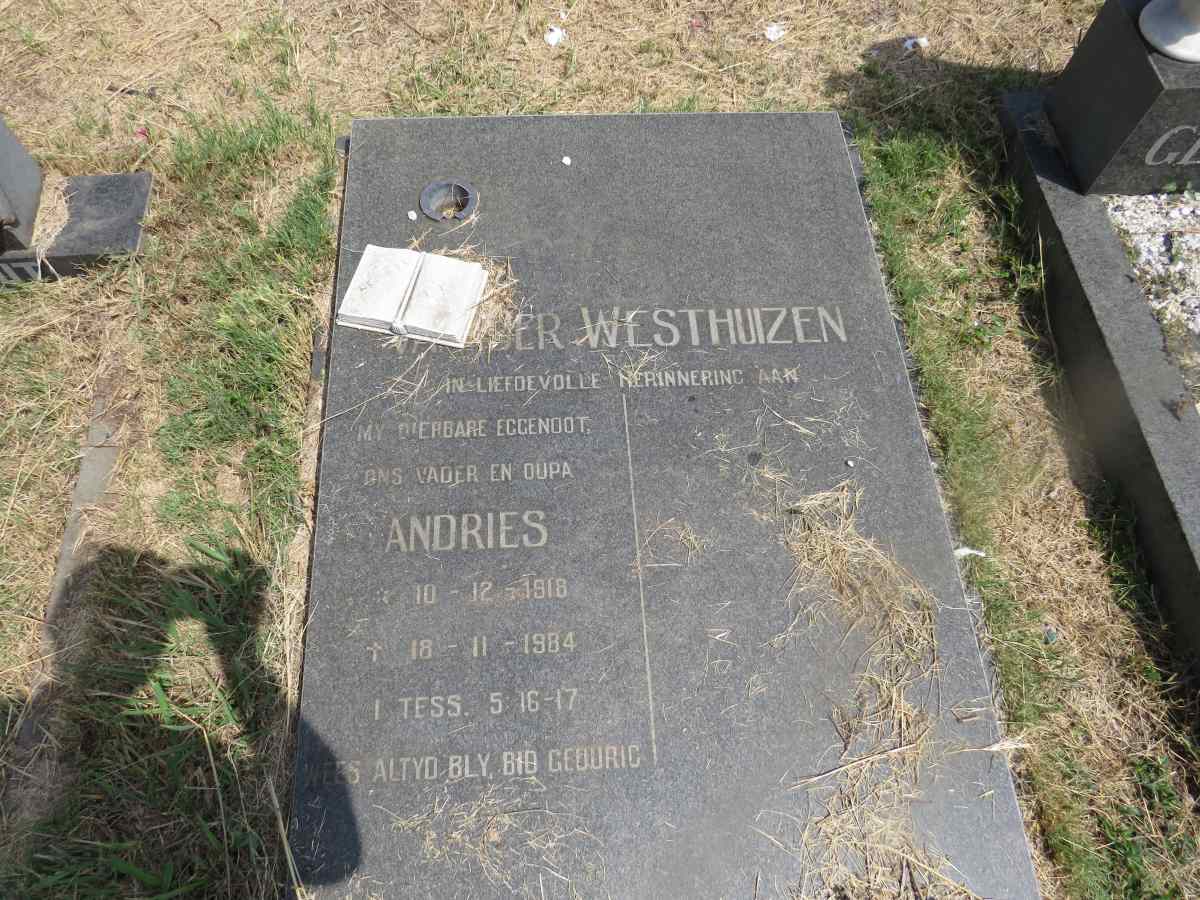 WESTHUIZEN Andries, van der 1918-1984