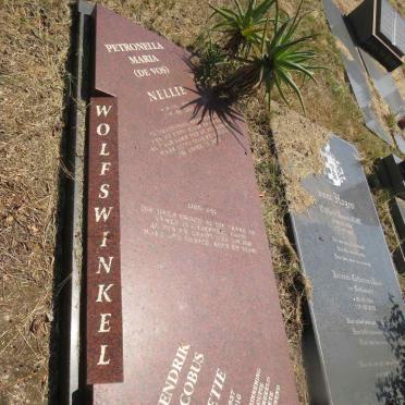 WOLFSWINKEL Hendrik Jacobus 1937-2010 & Petronella Maria DE VOS 1940-2002