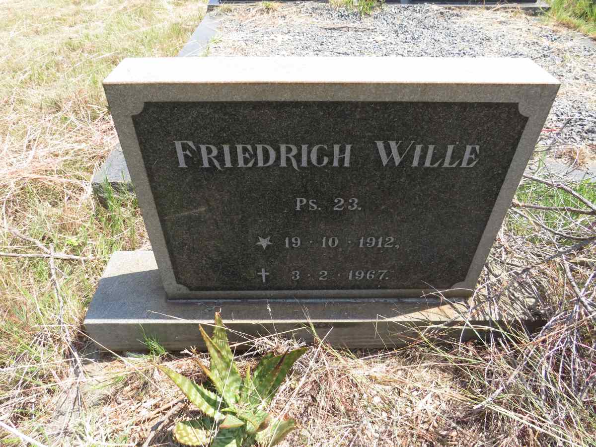 WILLE Friedrich 1912-1967