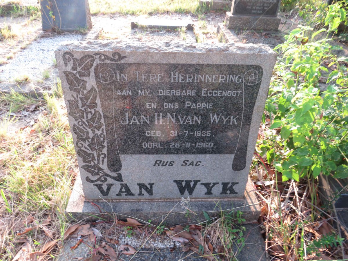 WYK Jan H.N., van 1935-1960