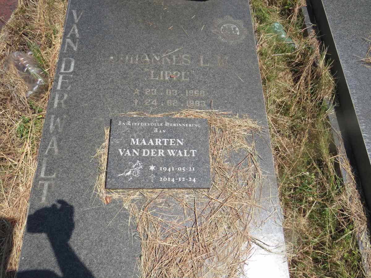 WALT Maarten, van der 1941-2014 :: VAN DER WALT Johannes L. 1968-1993 _1