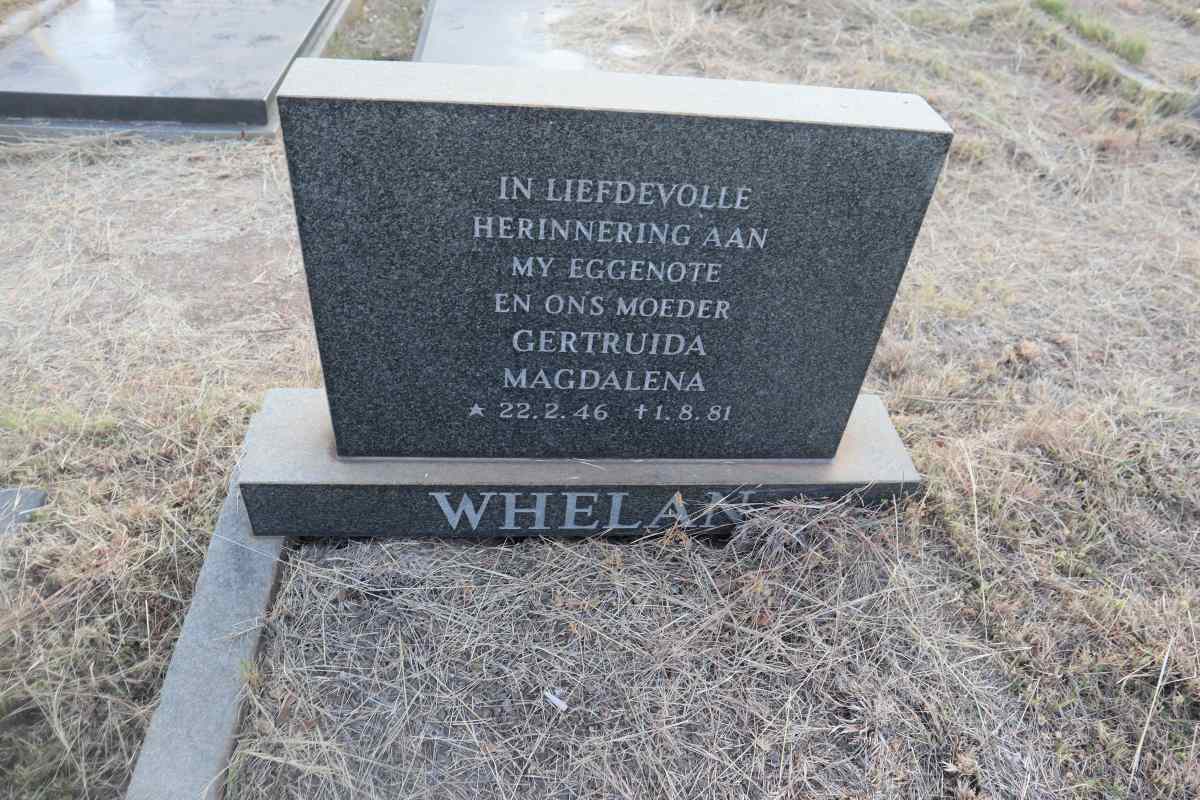 WHELAN Gertruida Magdalena 1946-1981