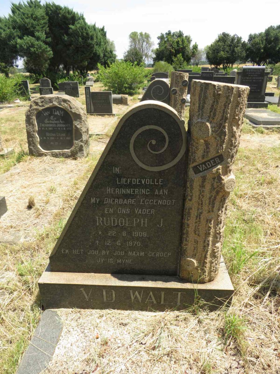 WALT Rudolph J., v.d. 1909-1970