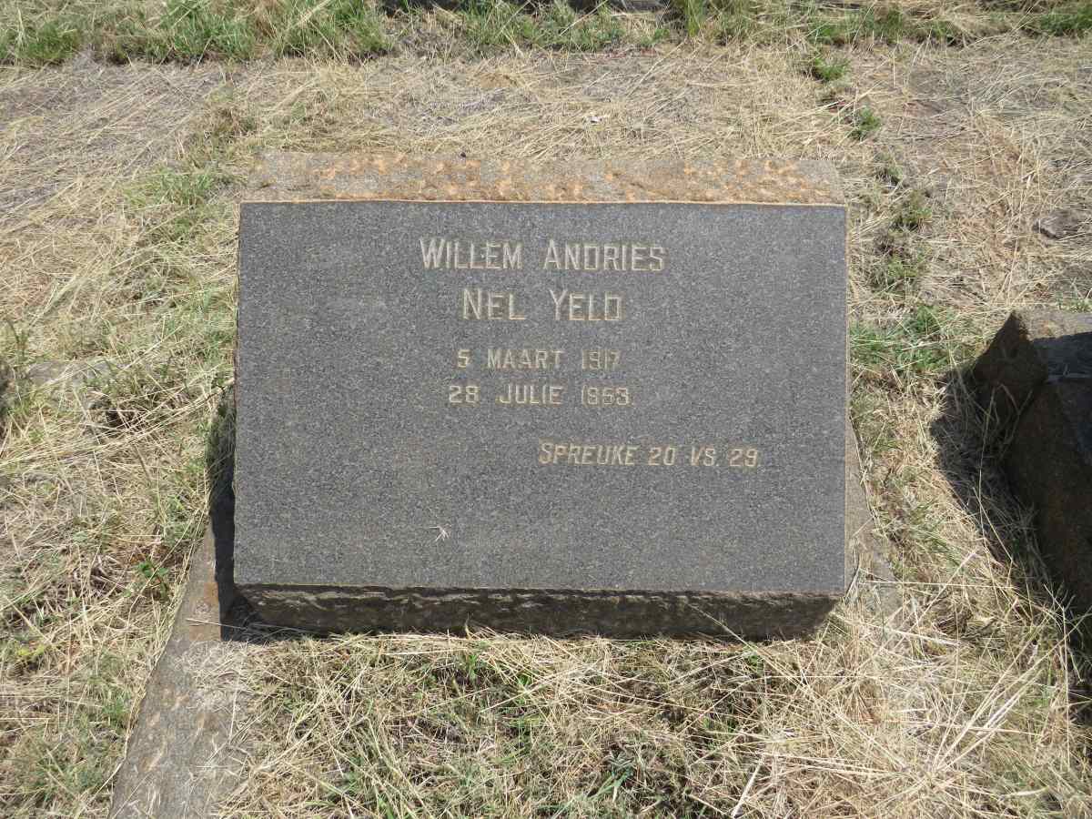 YELD Willem Andries Nel 1917-1953