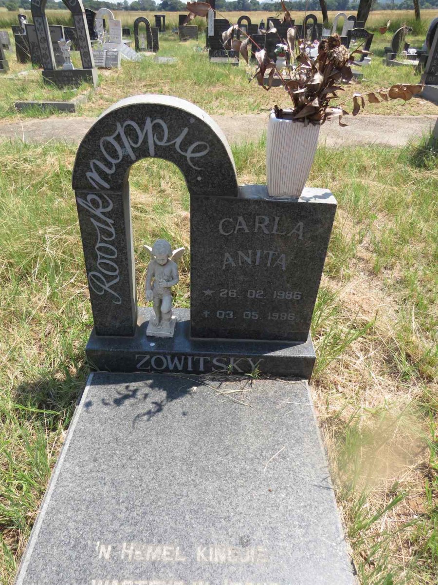 ZOWITSKY Carla Anita 1986-1986