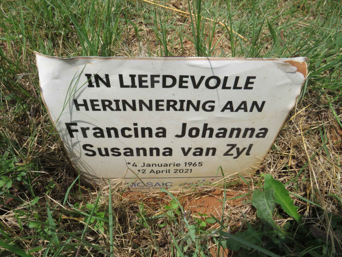 ZYL Francina Johanna Susanna, van 1965-2021