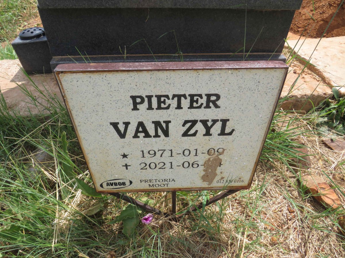 ZYL Pieter, van 1971-2021
