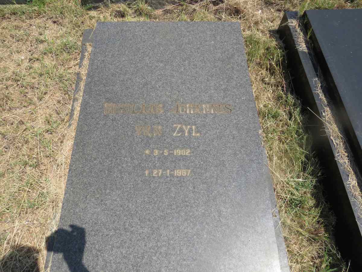 ZYL Nicolaas Johannes, van 1902-1967