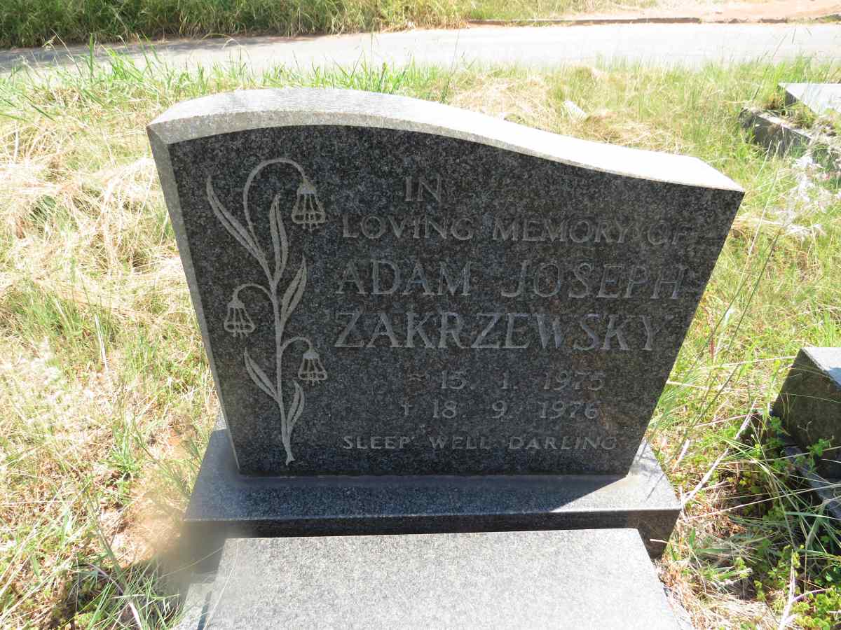 ZAKRZEWSKY Adam Joseph 1975-1976