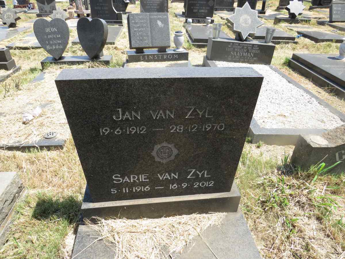 ZYL Jan, van 1912-1970 & Sarie 1916-2012