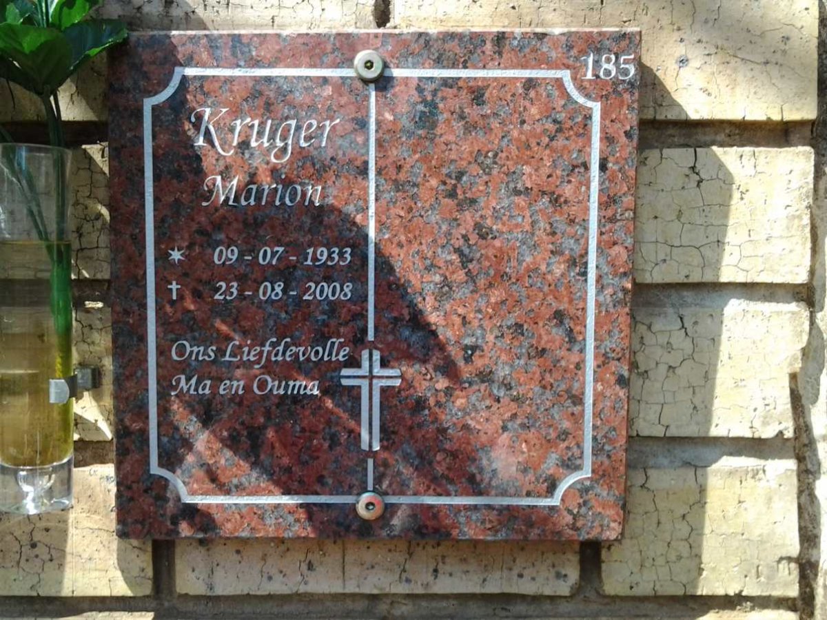 KRUGER Marion 1933-2008