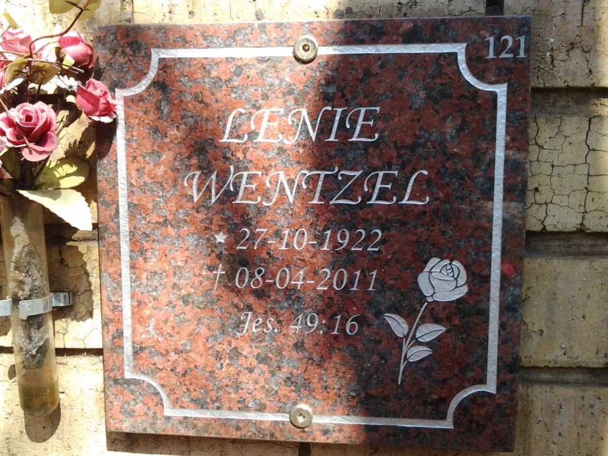 WENTZEL Lenie 1922-2011