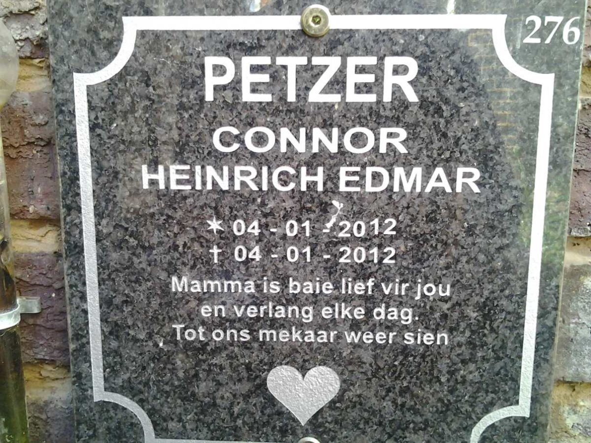PETZER Connor Heinrich Edmar 2012-2012