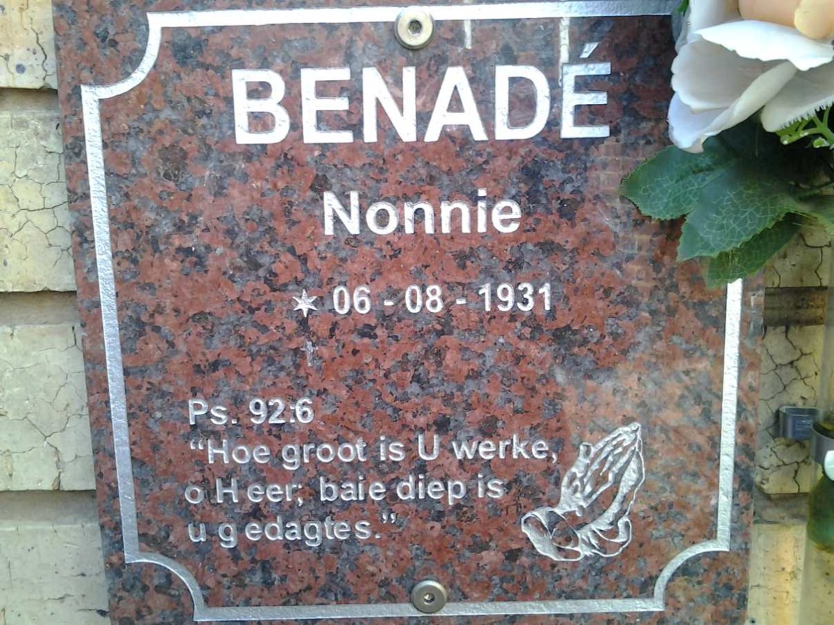 BENADÉ Nonnie 1931-