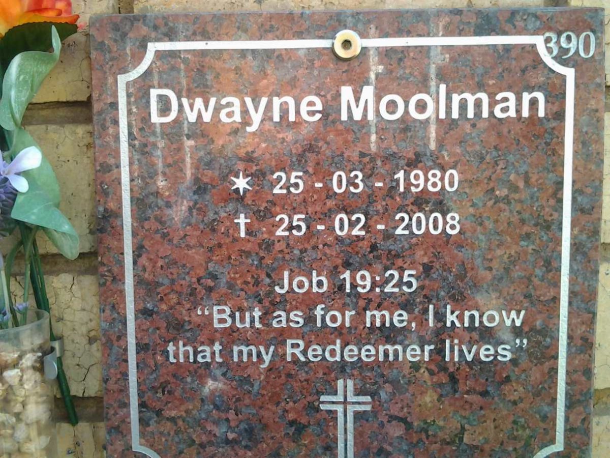 MOOLMAN Dwayne 1980-2008