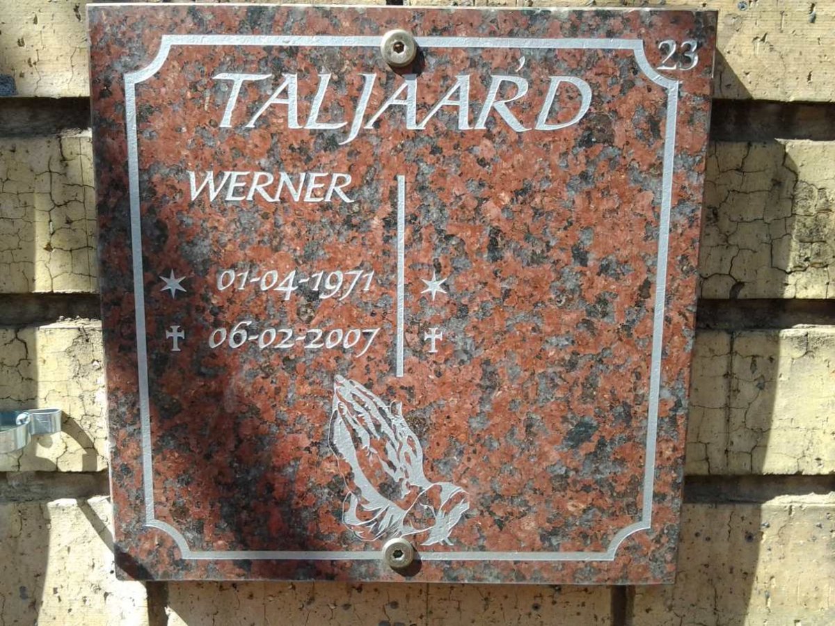 TALJAARD Werner 1971-2007