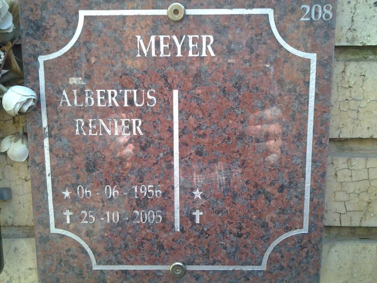 MEYER Albertus Renier 1956-2005