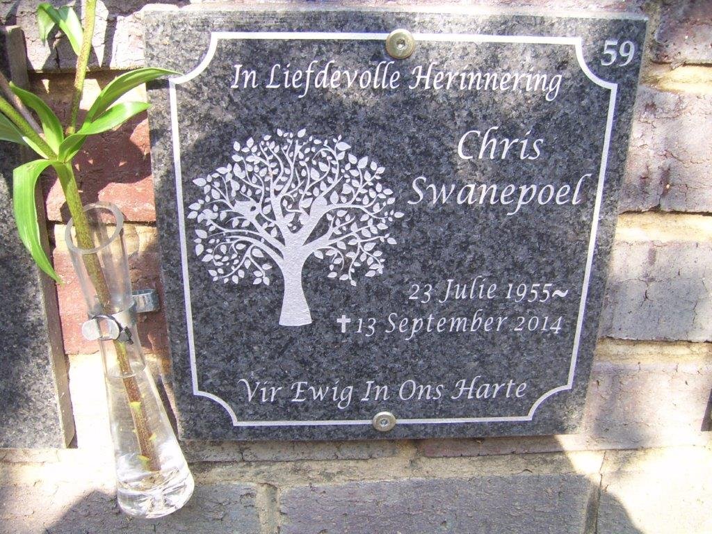 SWANEPOEL Chris 1955-2014