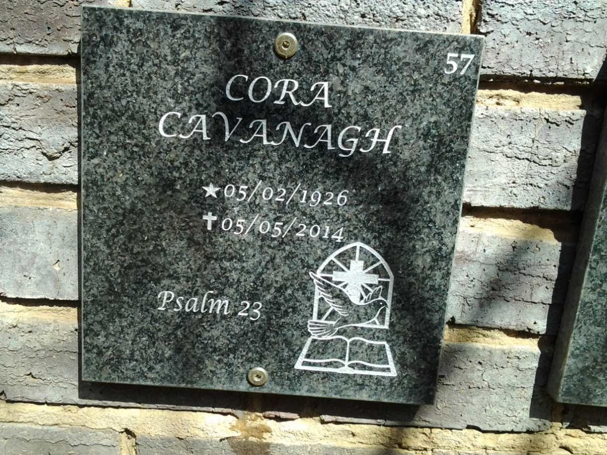 CAVANAGH Cora 1926-2014