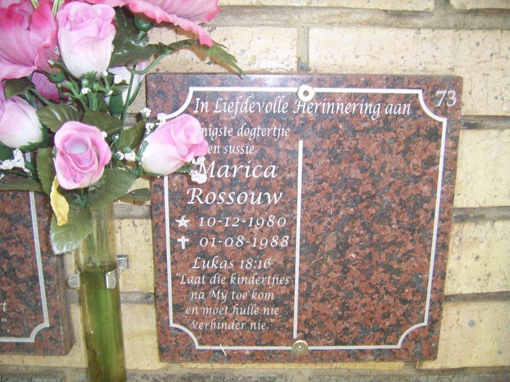 ROSSOUW Marica 1980-1988