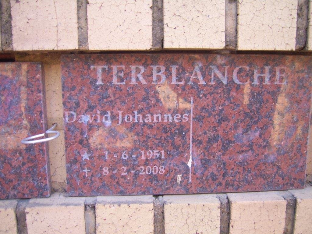 TERBLANCHE David Johannes 1951-2008