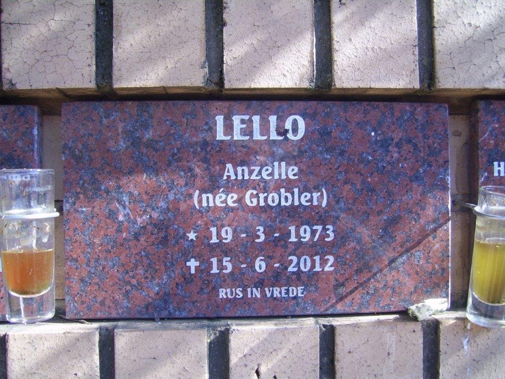 LELLO Anzelle nee GROBLER 1973-2012