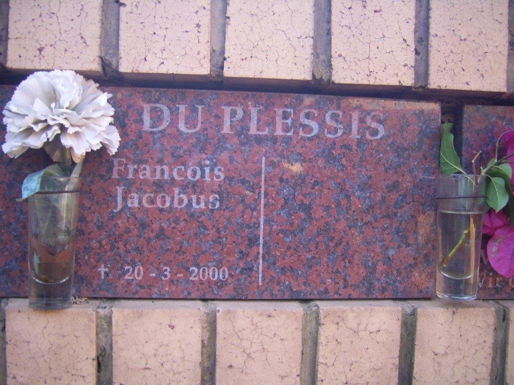 PLESSIS Francois Jacobus, du -2000