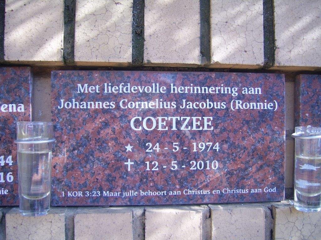 COETZEE Johannes Cornelius Jacobus 1974-2010