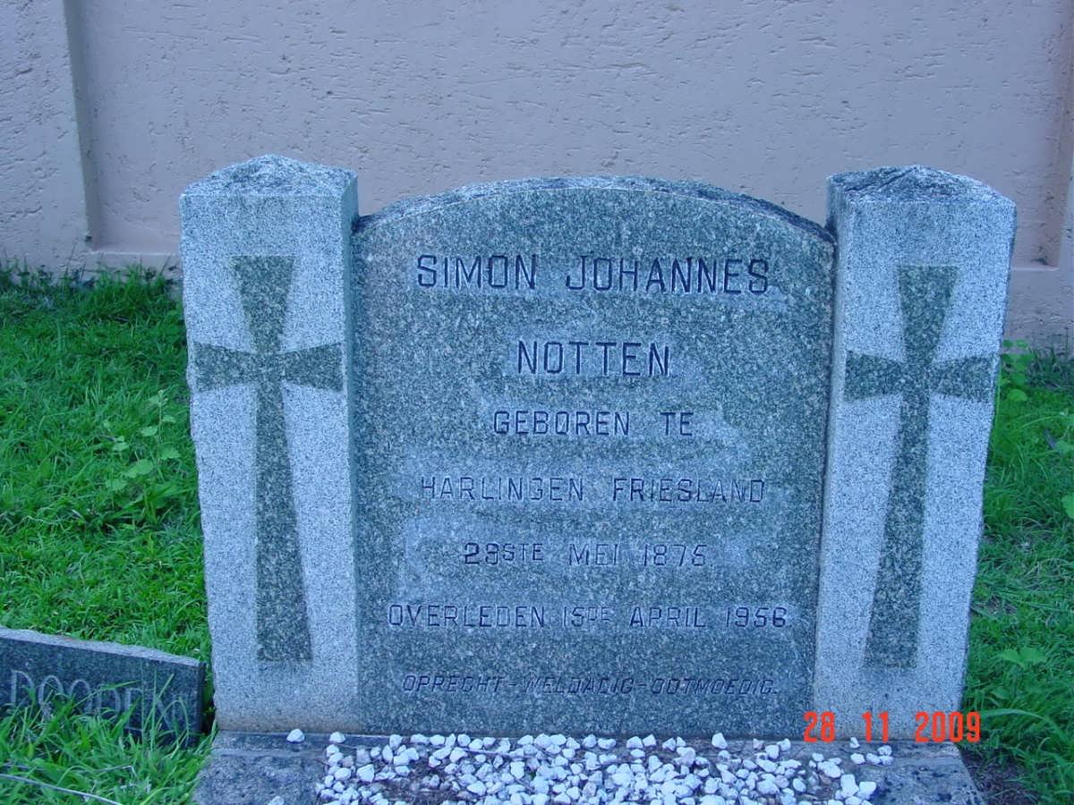 NOTTEN Simon Johannes 1875-1956 
