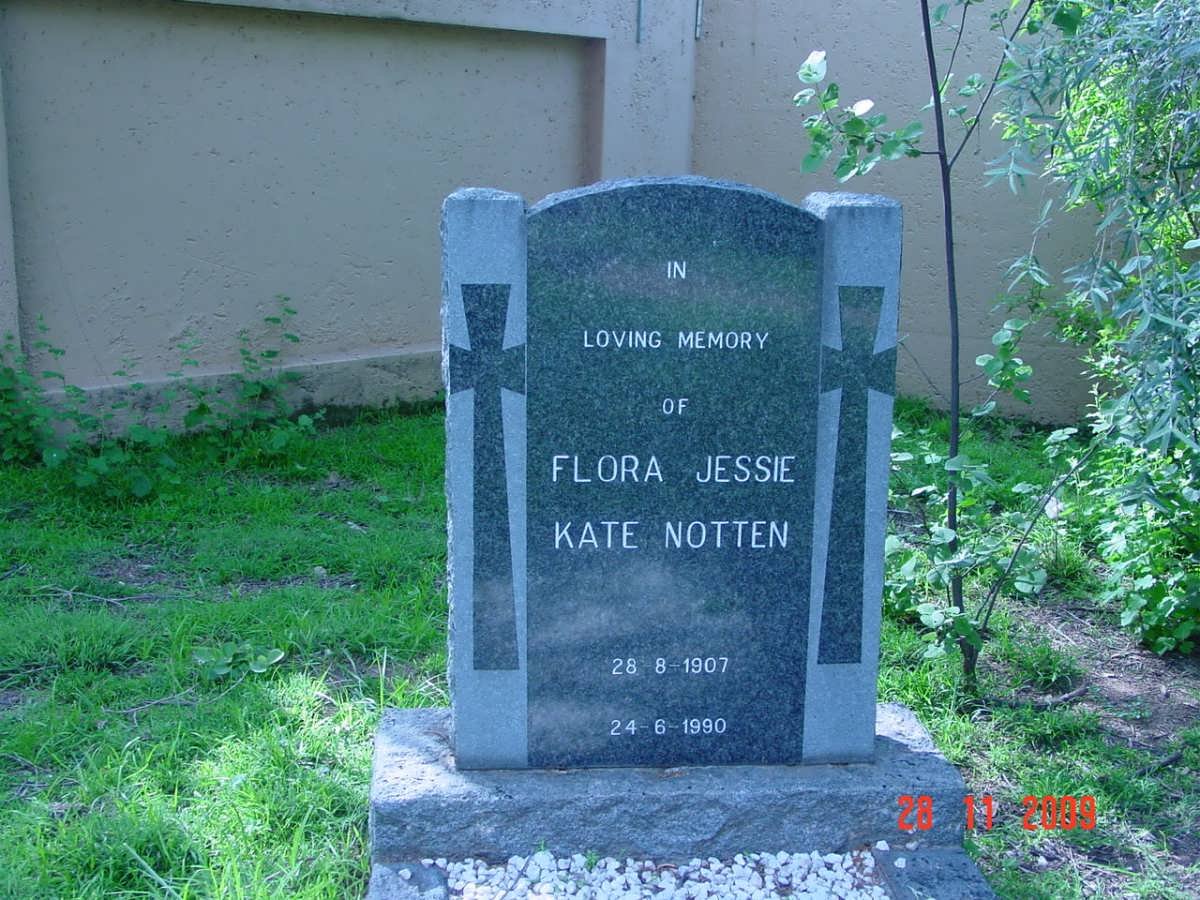 NOTTEN Flora Jessie Kate 1907-1990