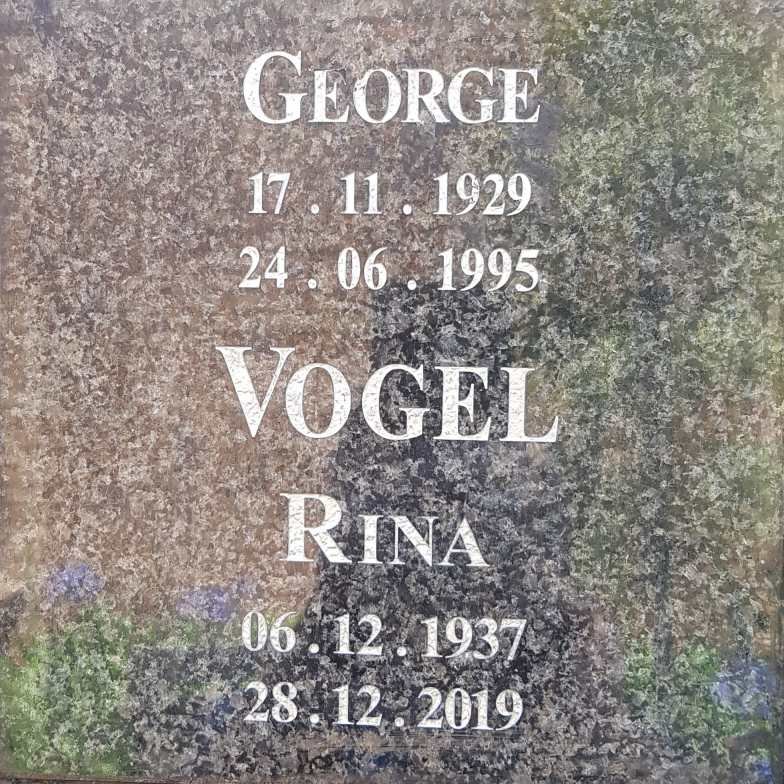 VOGEL George 1929-1995 &amp; Rina 1937-2019