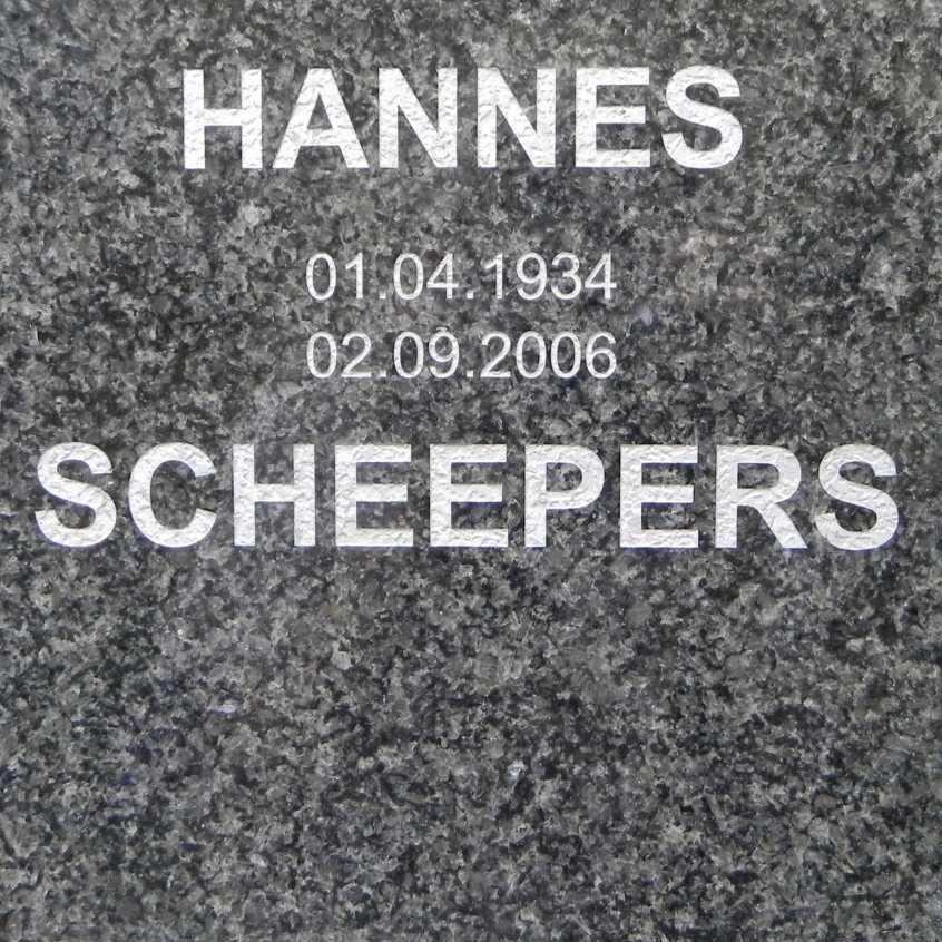 SCHEEPERS Hannes 1934-2006