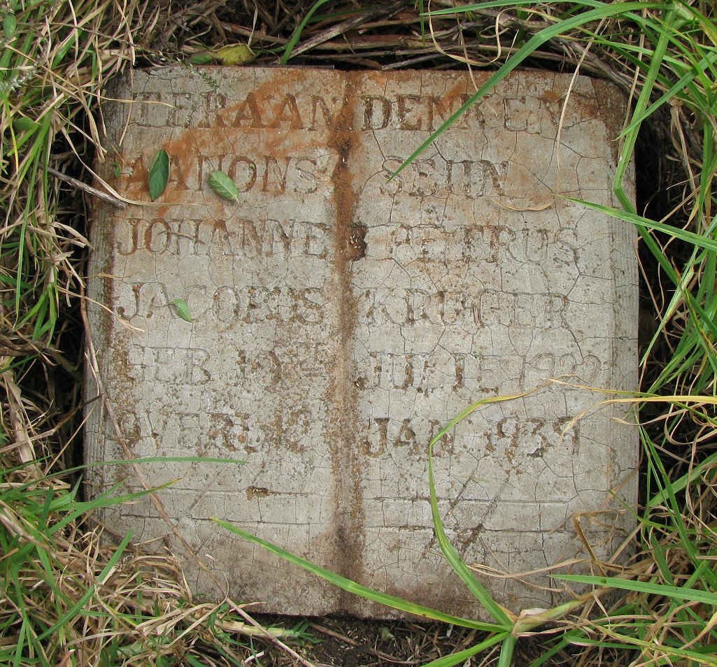 KRUGER Johannes Petrus Jacobus 1922-1939