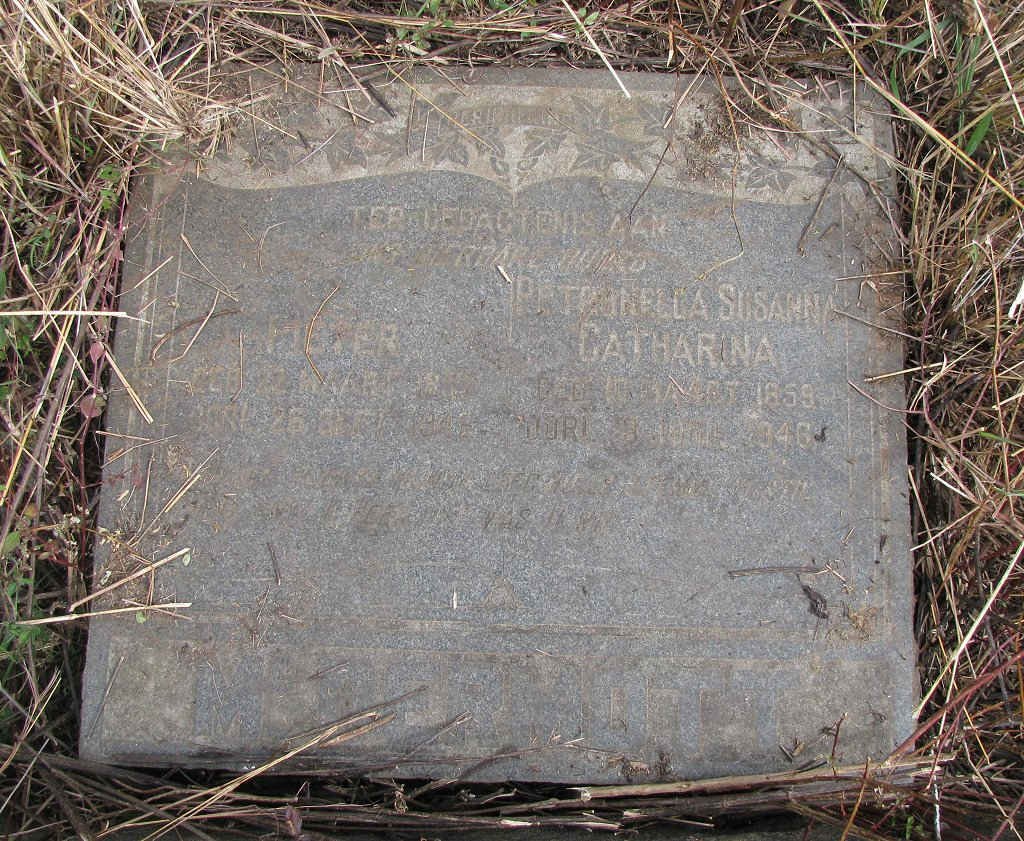 McDERMOTT Pieter 1857-1946 &amp; Petronella Susanna Catharina 1895-1946