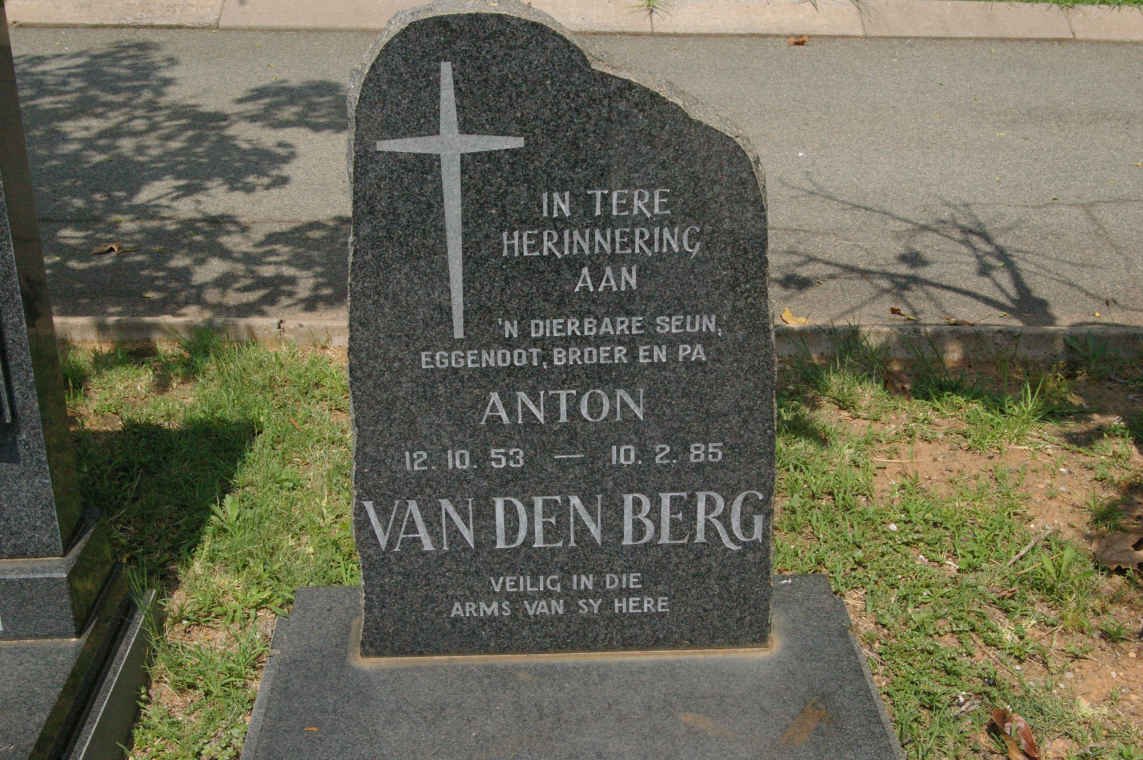 BERG Anton, van den 1953-1985