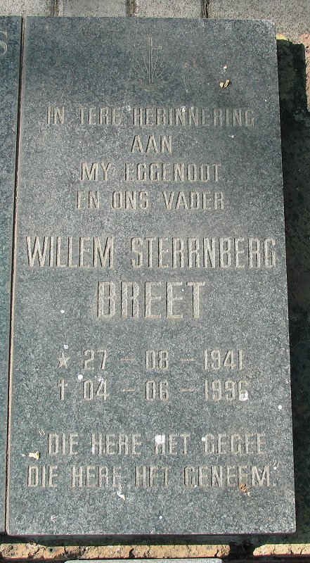 BREET Willem Sterrnberg 1941-1996