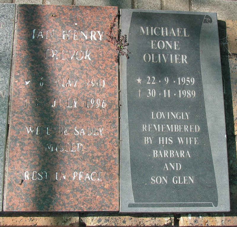 TREVOR Ian Henry 1941-1996 :: OLIVIER Michael Eone 1959-1989